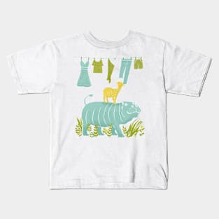 Humphrey the Hippo and the Cameroon Mountain Goat Kids T-Shirt